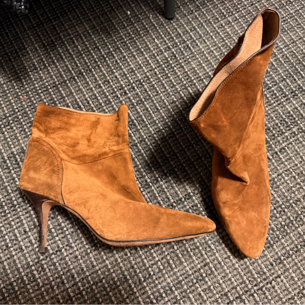 Polo Ralph Lauren Brown Suede Heeled Boots